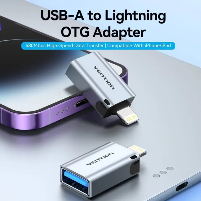 Vention Adaptor USB-A Female to Lightning Male OTG CUCH0 — image 4