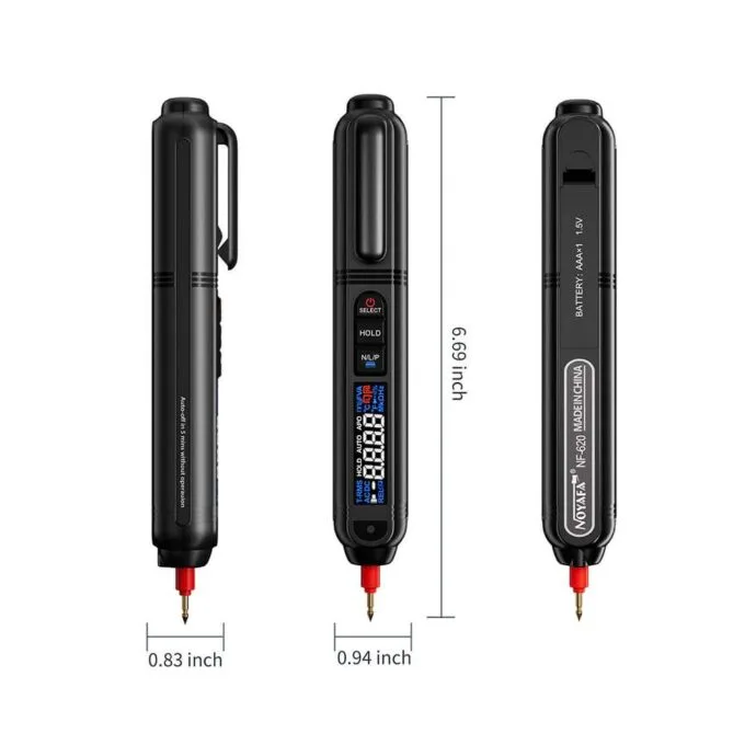 Noyafa Digital Multimeter Pen for Voltage, Resistance, Continuity, Capacitance, Phase Sequence & Diodes NF-620 — image 4