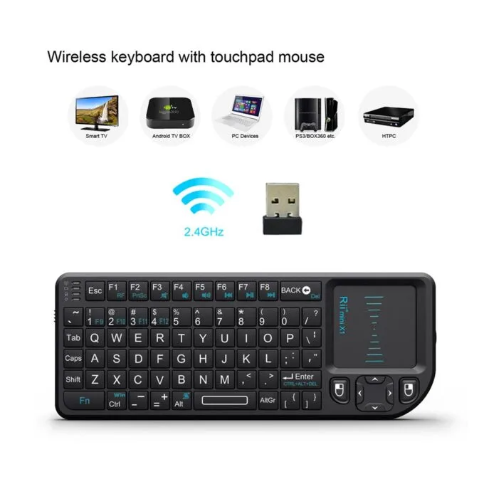Rii Mini Keyboard Wireless 2.4GHz with Touchpad X1 — image 4