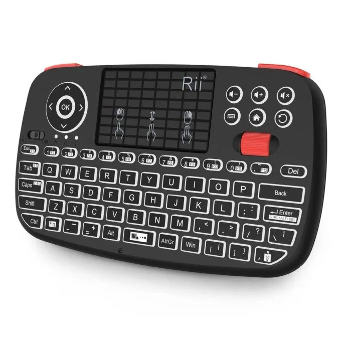 Rii Mini Keyboard Wireless 2.4GHz & Bluetooth with Touchpad, Scrollwheel, Media & L/R Keys i4 — image 2