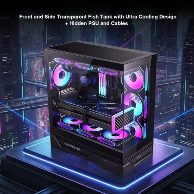Armaggeddon Gaming Case ATX AQUARON XTREME X10 With 10x ARGB Fans — image 3