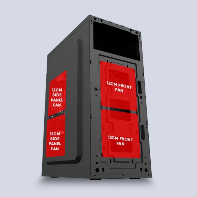 Alcatroz PC Case M-ATX FUTURA MILLENIA ECO M800 PRO with 250W PSU — image 4
