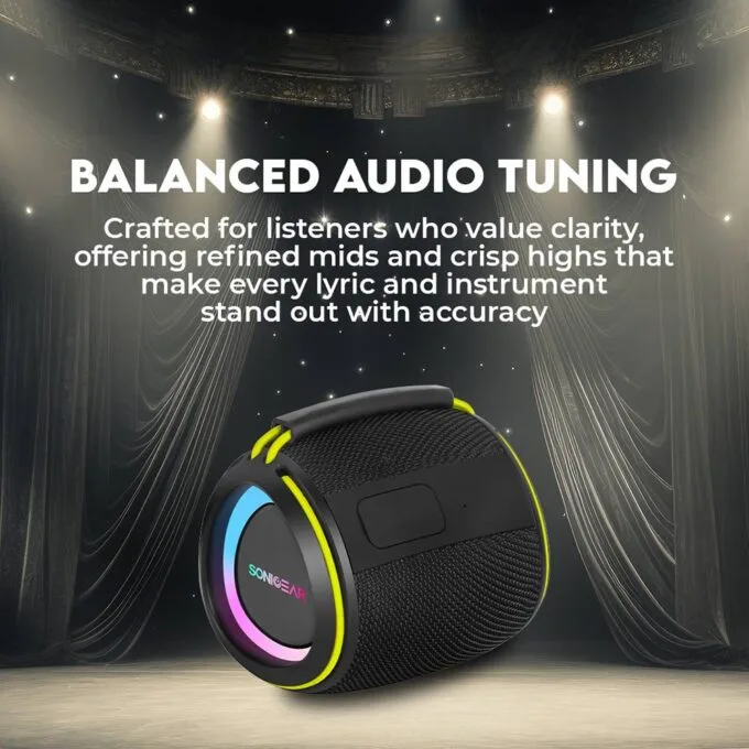 SonicGear Portable Speaker TWS BT/USB/FM/RGB IPX5 10W SONICGO! BOOM 2 — image 11