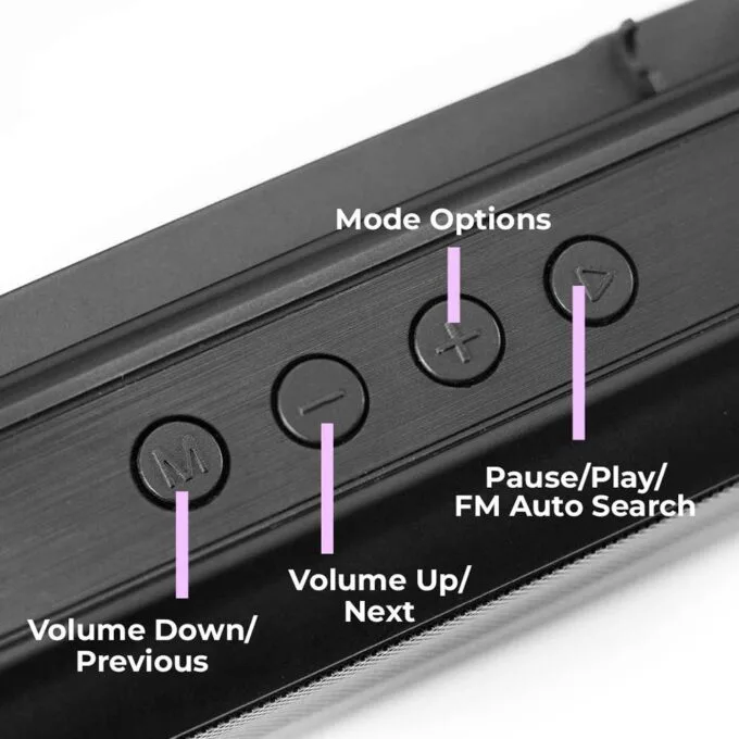 SonicGear Portable Speaker BT/FM/USB/SD P8000 Super Graphite — image 4