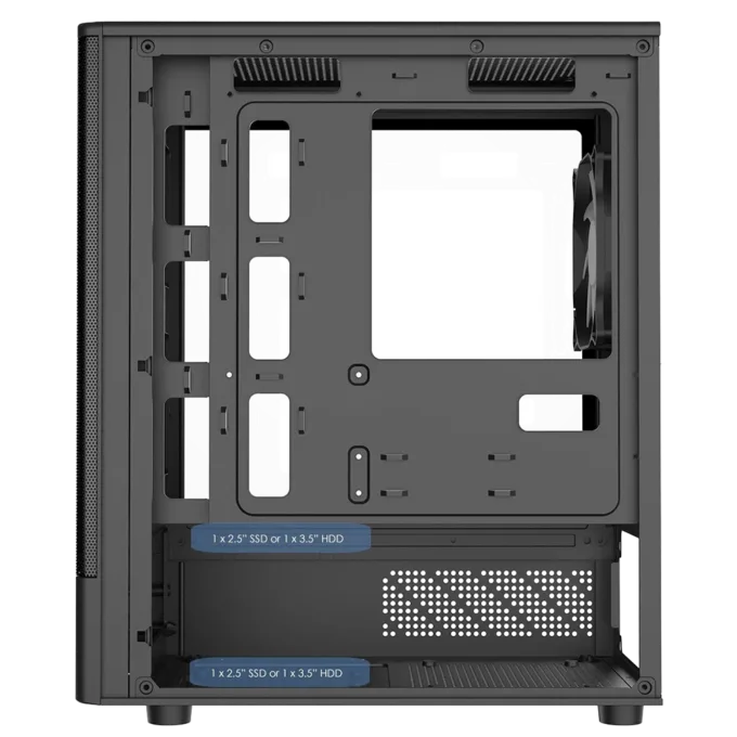 Armaggeddon Gaming Case M-ATX DEEPFREEZE DUPLEX 2 CHROMA Black (3x Chroma Fans) — image 4