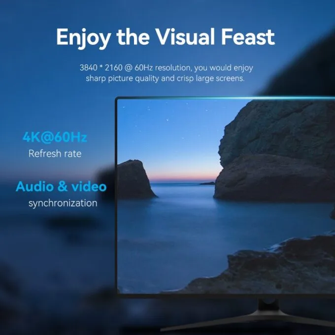 Vention DisplayPort Cable DP1.2 4K60Hz 1.0m HAKBF — image 5