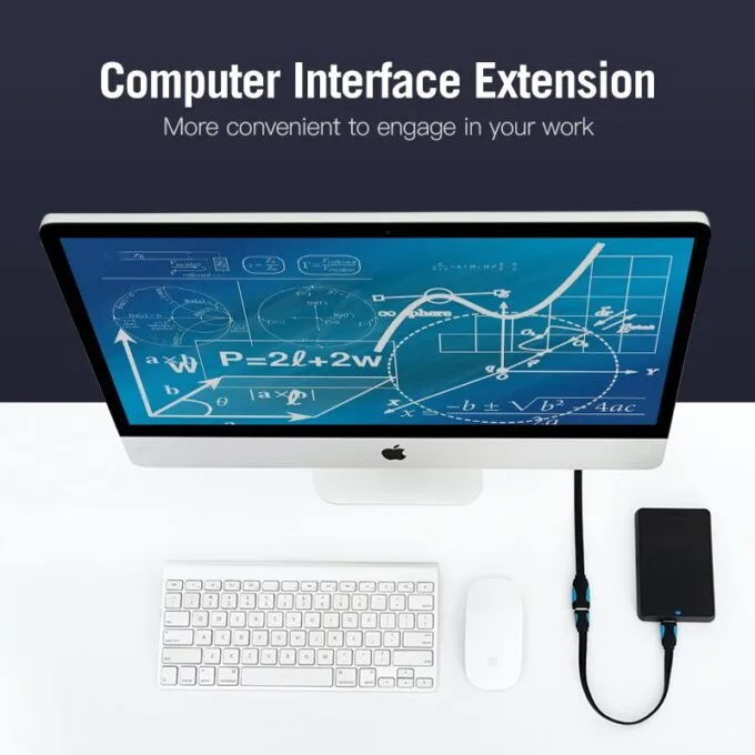Vention IT Cable USB-A 3.0 M-F Extension Flat 1.5m Black VAS-A13-B150 — image 4