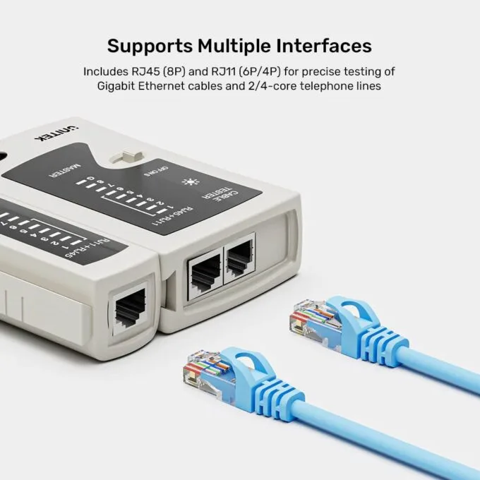 Unitek Network Tools Cablet Tester for RJ45/RJ11 OT140AGY01 — image 4