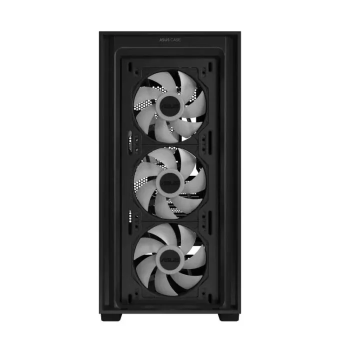 ASUS PC Case Gaming mATX Mesh Front Panel Tempered Glass Side Window 4x Pre-Installed ARGB Fans A21 PLUS Black — image 4