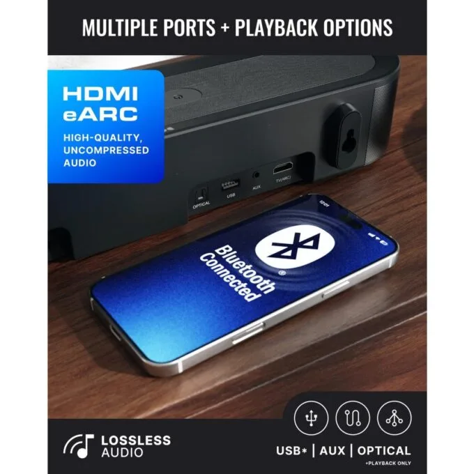 Majority Soundbar BOWFELL AXIS ATMOS 2.1 200W Wireless Subwoofer — image 4