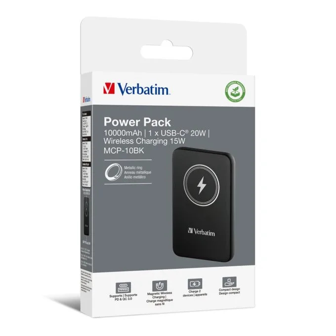 Verbatim Charge `n` Go 15W 10000mAh Wireless Magnetic czarny — image 5