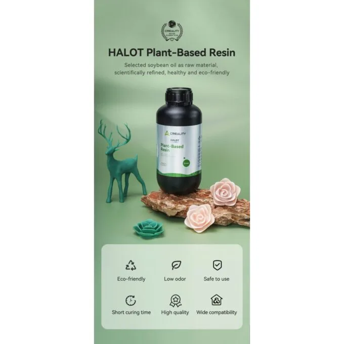 Creality Plant-based Resin Grey - 1KG plastic bottle (gray) — image 2
