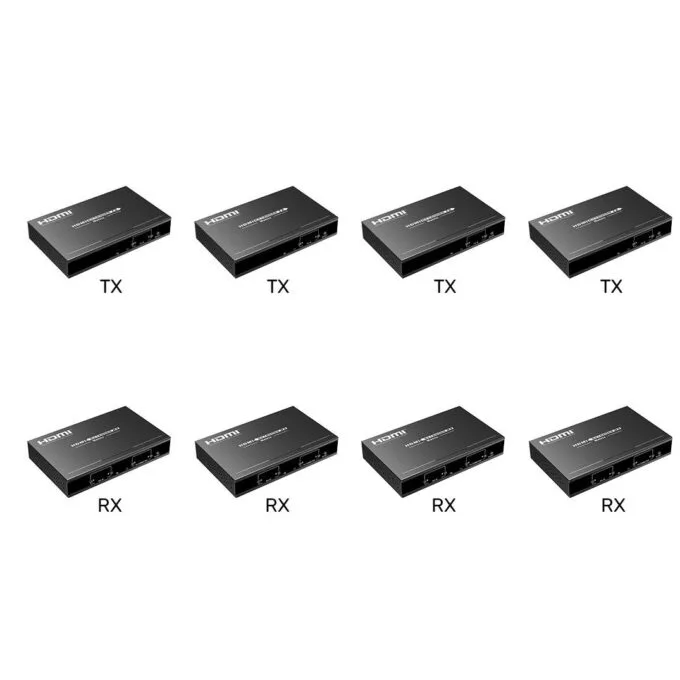 Lenkeng HDMI Matrix over IP 1080p KIT 4x4 (LKV383Matrix-4TX/4RX) — image 1