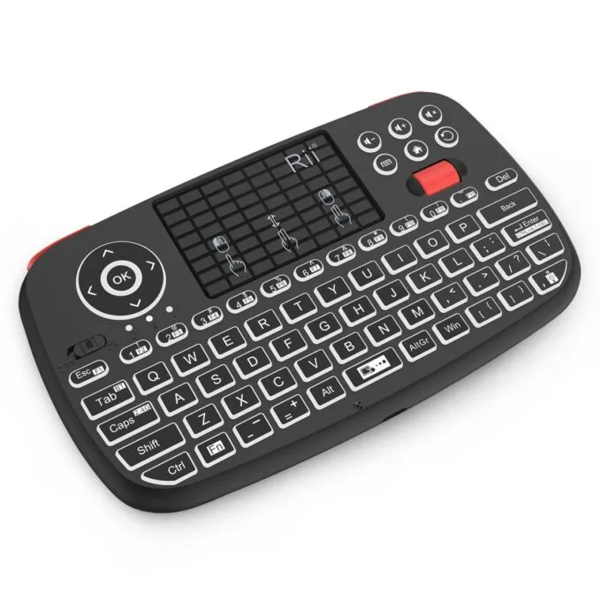 Rii Mini Keyboard Wireless 2.4GHz & Bluetooth with Touchpad, Scrollwheel, Media & L/R Keys i4 — image 3
