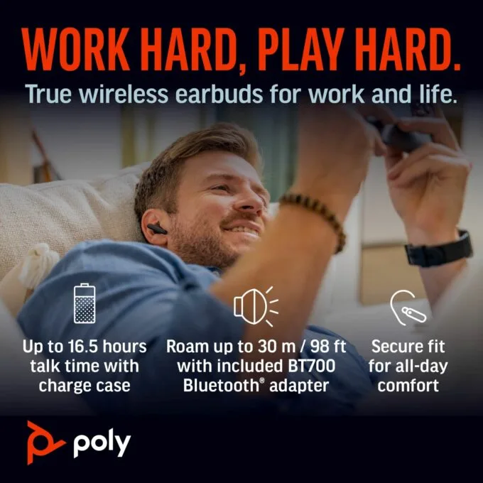 HP Poly Voyager Free 60+ UC Earbuds — image 4