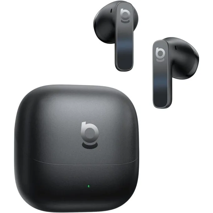 Baseus Headphones In Ear TWS, ANC, LDAC Hi-res Audio, IP55,40H Battery Life, 6-Mic AI ENC, Bass BS1 Black — image 1