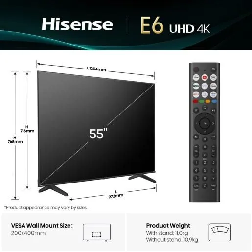 Hisense 55A6Q 55'' 4K Smart LED TV — image 8