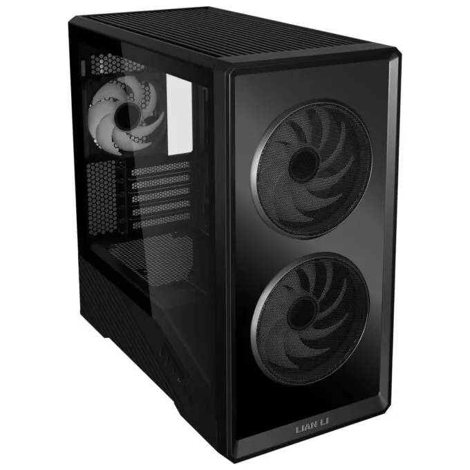 Lian Li Vector V150 Black - w/ 3 x ARGB Fans + Hub - Infinity Mirror - Micro-ATX, Mini-ITX PC Case — image 4