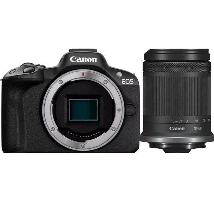 Canon EOS R50 + RF-S 18-150mm F3.5-6.3 IS STM Black — image 1