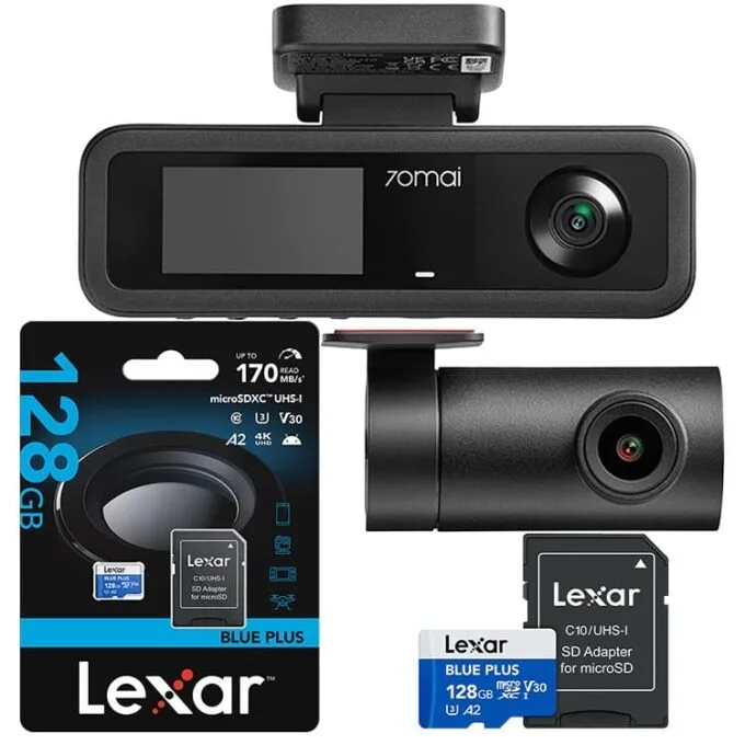 70mai T400 3 channel + Lexar 128GB card — image 1