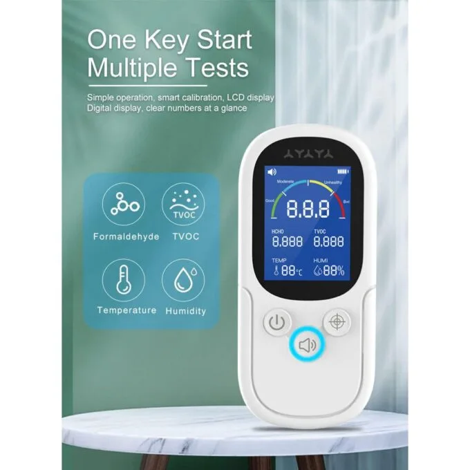 Noyafa Air Quality Tester for Formaldehyde, TVOC, Temperature & Humidity JMS12 — image 4