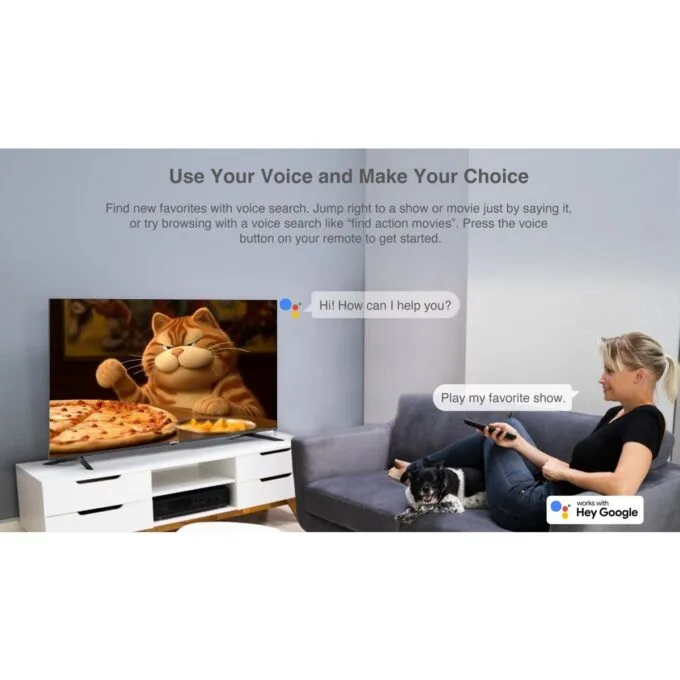 Dahua LTV43-SG200 43'' Full HD Google TV with HDR10, Dolby Digital Plus & Voice Control Remote — image 6