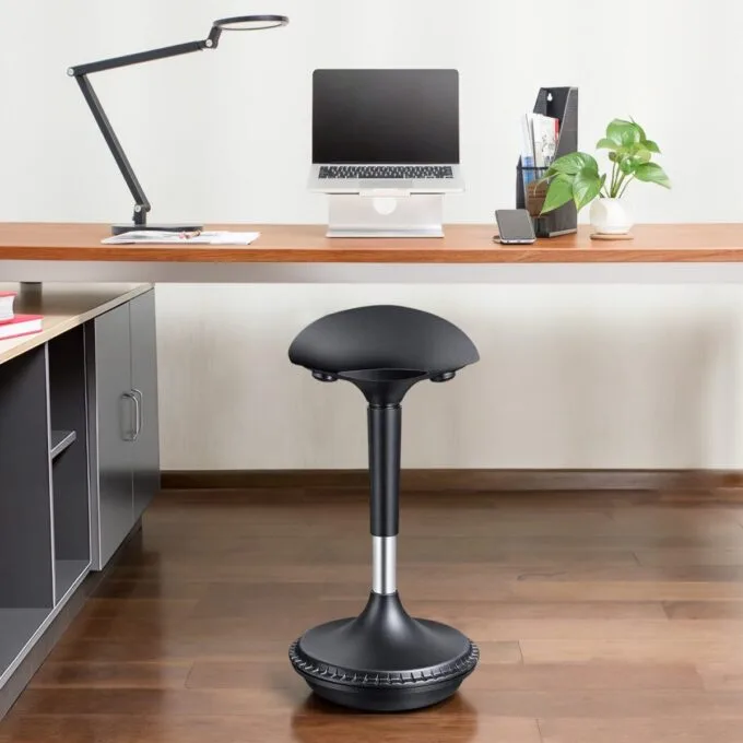 Lumivida Office Stool Ergonomic with Height Adjustale Fabric Upholstered Seat CH04-1 — image 5