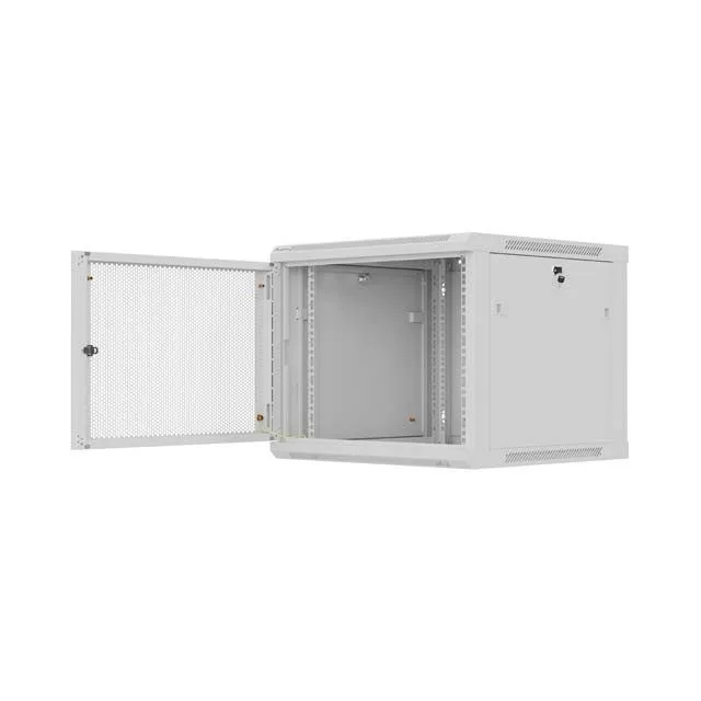 Lanberg Wall Rack 19'' with Perforated Door 9U 60cm Grey FLAT PACKED — image 5