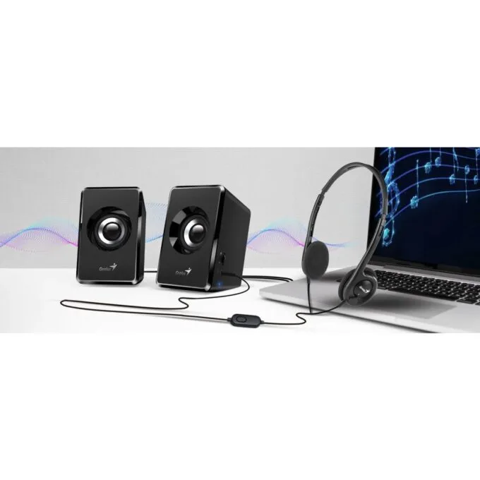 Genius PC Speakers 2.0 6W 3.5mm USB Powered Black SP-U125 — image 4