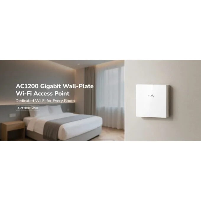 Cudy Access Point Wall-Plate AC1200 Dual Band Wi-Fi 5 86mm AP1300E — image 5