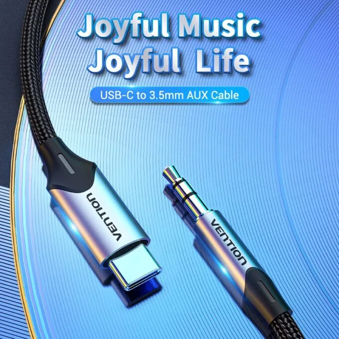 Vention AUDIO CONVERTER USB-C to 3.5mm Male Cable 1.5m BGKHG — image 5