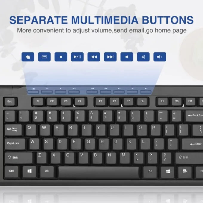 Rii Keyboard Wired Ultra-Slim Silent Full Sized RK907 — image 4
