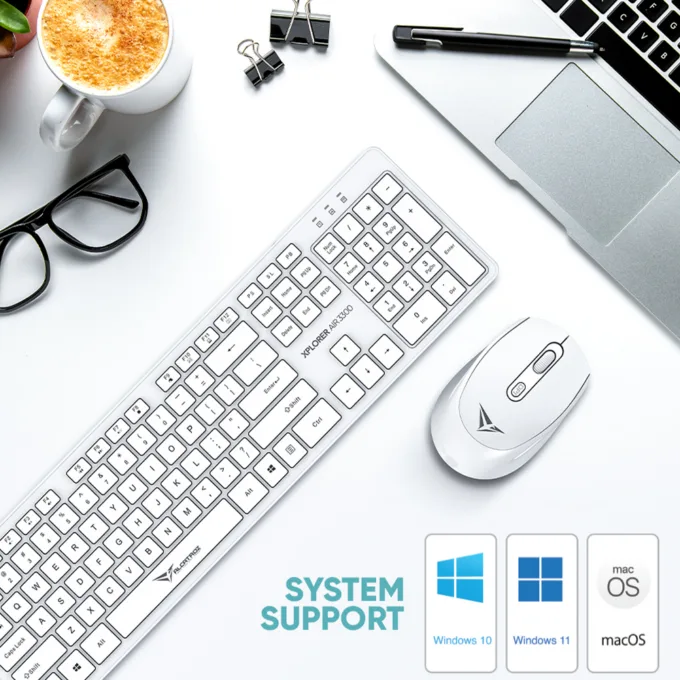 Alcatroz Keyboard & Mouse Wireless Xplorer AIR 3300 White — image 5