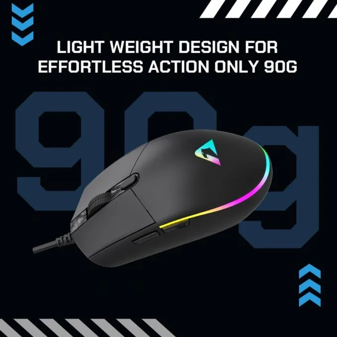 Armaggeddon Gaming Mouse Wired 12800CPI Silent RAVEN III SIGMA STEALTH Black — image 4