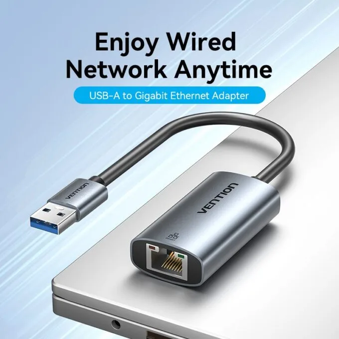 Vention Converter USB-A to Gigabit LAN Aluminium Grey CEZHB — image 4
