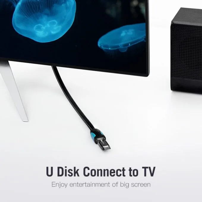 Vention IT Cable USB-A 3.0 M-F Extension Flat 2.0m Black VAS-A13-B200 — image 5