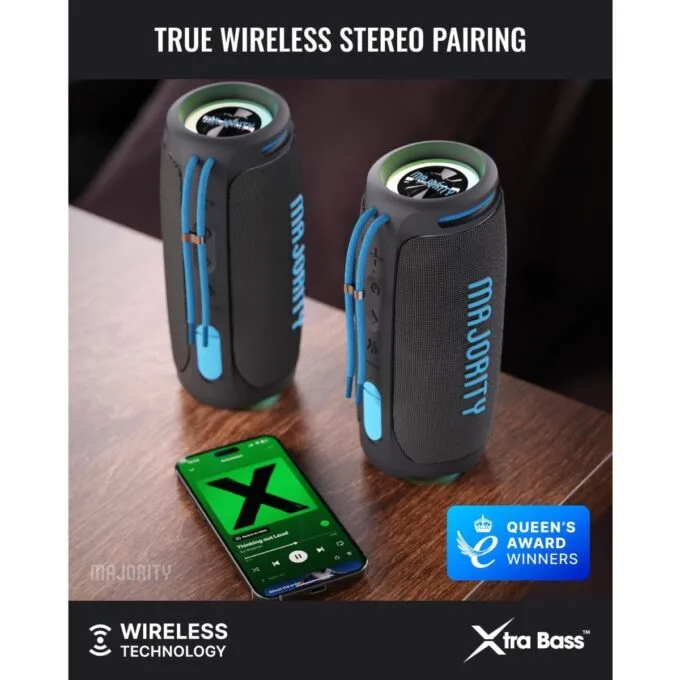 Majority Portable Speakers Move 3 IPX67 40W USB/AUX/SD/RGB UK — image 5