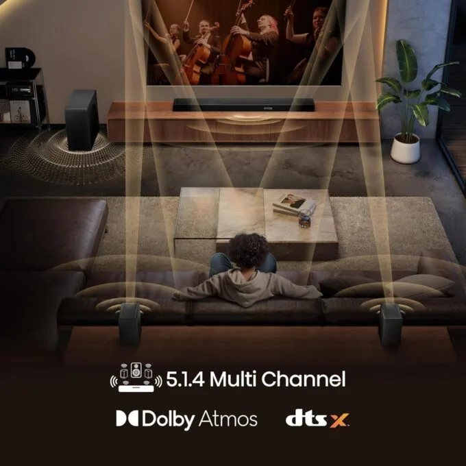 Hisense Soundbar AX5140Q 5.1 4 600W Dolby Atmos + Wireless Rear Speakers — image 3