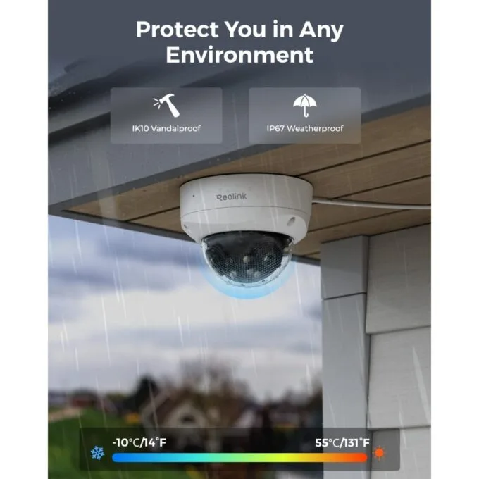 Reolink POE IP Dome Camera 8MP (Duo 2V PoE) IK10 Duo Series P737 — image 4
