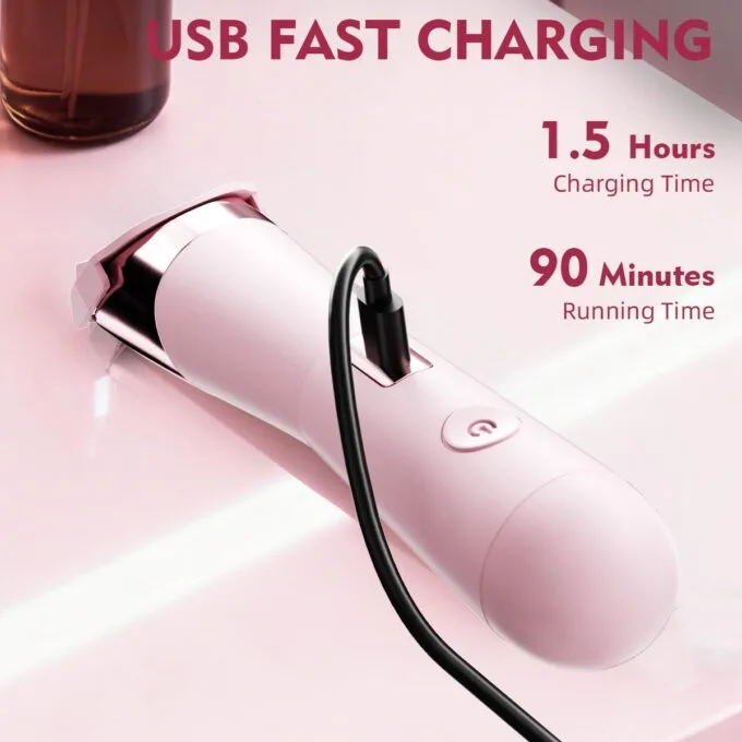Enchen Body Hair Trimmer A4 USB-C 400mAh Pink — image 2
