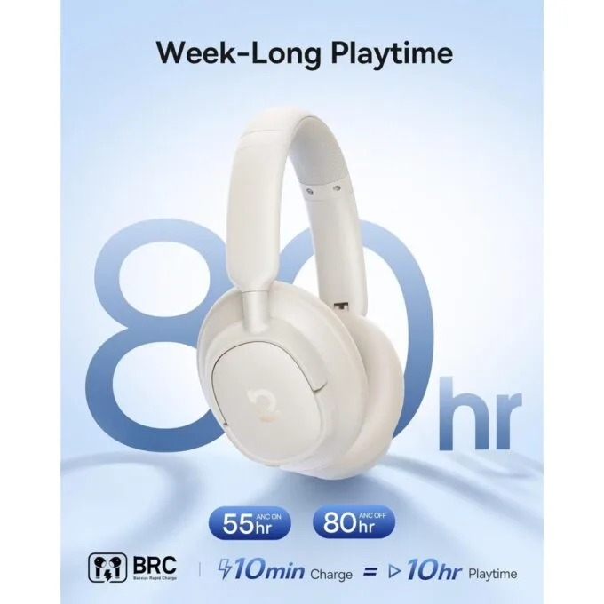 Baseus Headphones Over Ear ANC Bass BH1 NC White — image 7