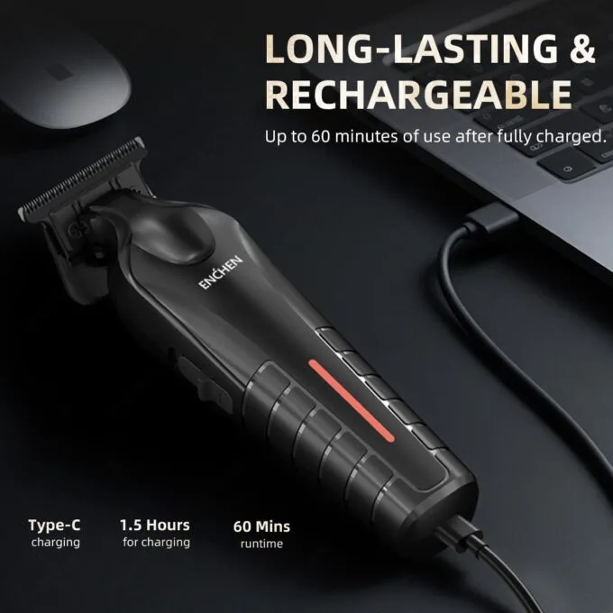 Enchen Hair Clipper SHARP 6 USB-C 1200mAh Black — image 4