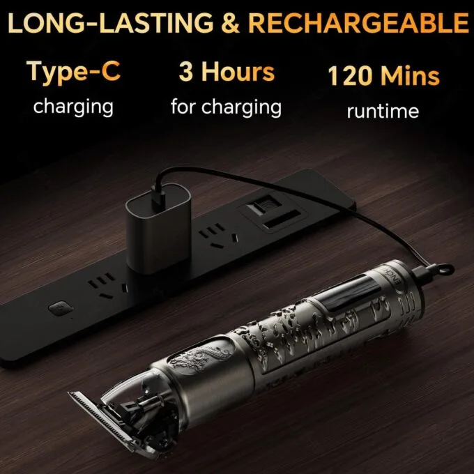 Enchen Hair Clipper Goldenstone 1 USB-C 1200mAh Black — image 3