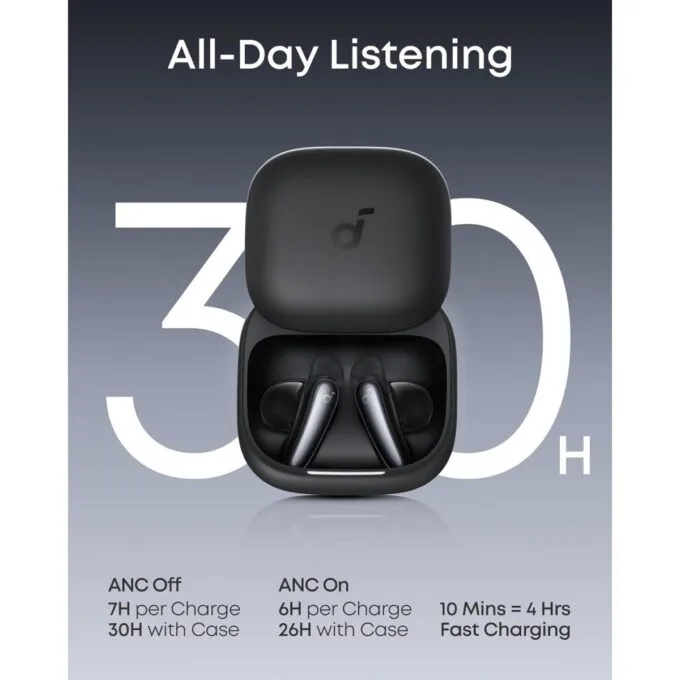 Anker Soundcore TWS Earphones ANC LDAC HiRes Audio , AI Translation Liberty Buds Black — image 3