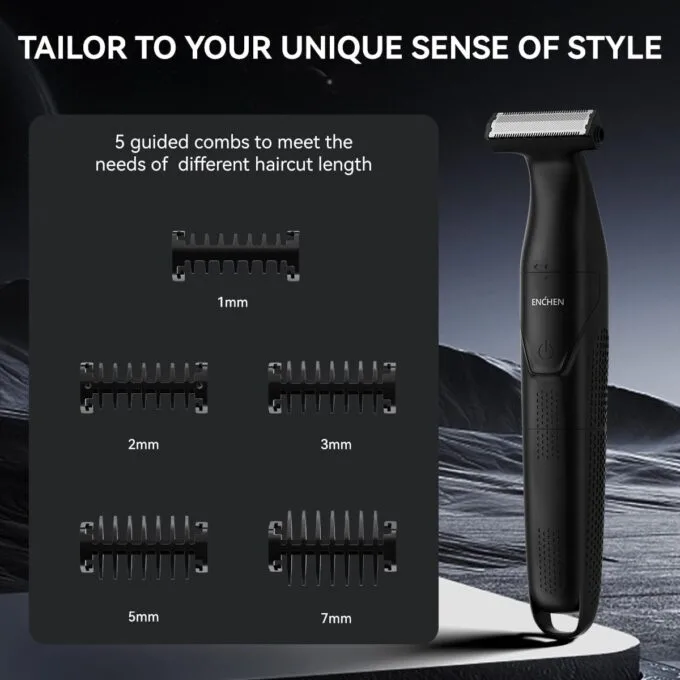Enchen Body Hair Trimmer SPARK 5 USB-C 800mAh Black — image 8