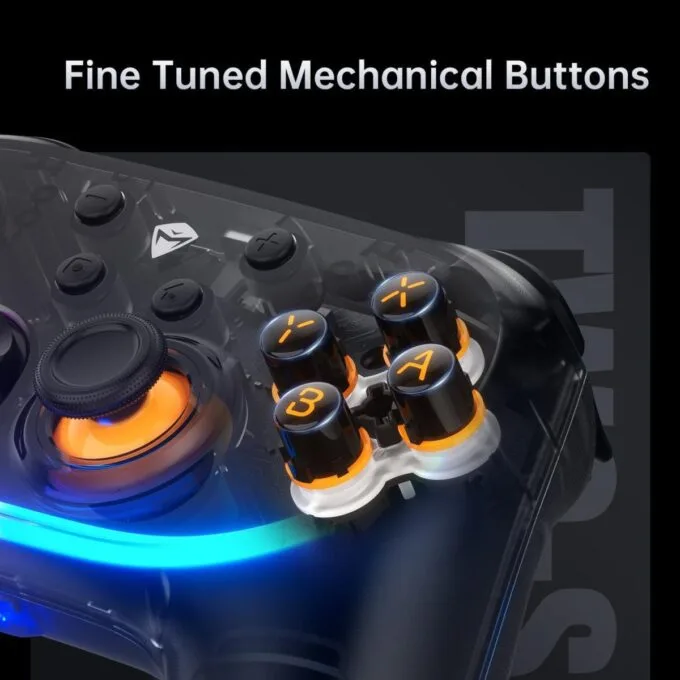 Machenike PC Gamepad Wireless S3 Hall Effect Joystick, RGB Black Lghting, Auto Sleep/Wake, 5-Level Vibration, PC Gamepad for PC/NS/iOS/Android TV with Charging Dock — image 3