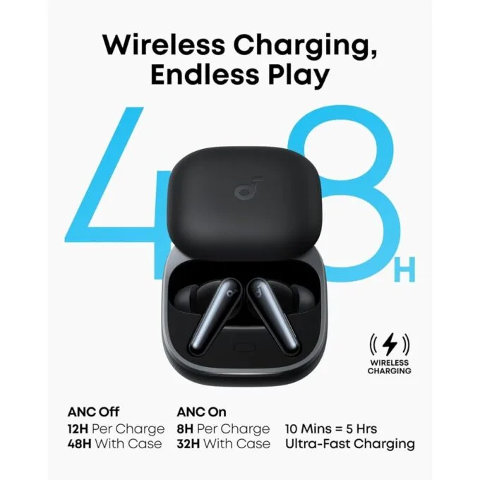 Anker Soundcore Liberty 5 Earphones ANC LDAC with Dolby Audio (Black) — image 2