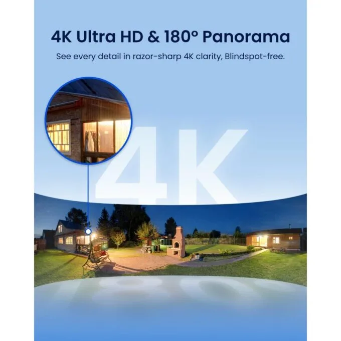 Reolink WIFI Outdoor Camera Panoramic Ultra-Wide View 4K Elite Floodlight 240v — image 2