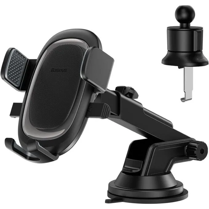 Baseus Car Holder Dash/Wind Gravity Telescopic Suction UltraControl Pro Series Black — image 1