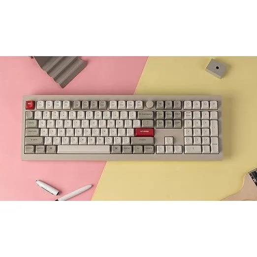 Keychron V6 Max Retro (V6M-R4) QMK/VIA BT/2,4/Wired Custom Mechanical Keyboard Banana Switch 100% — image 4